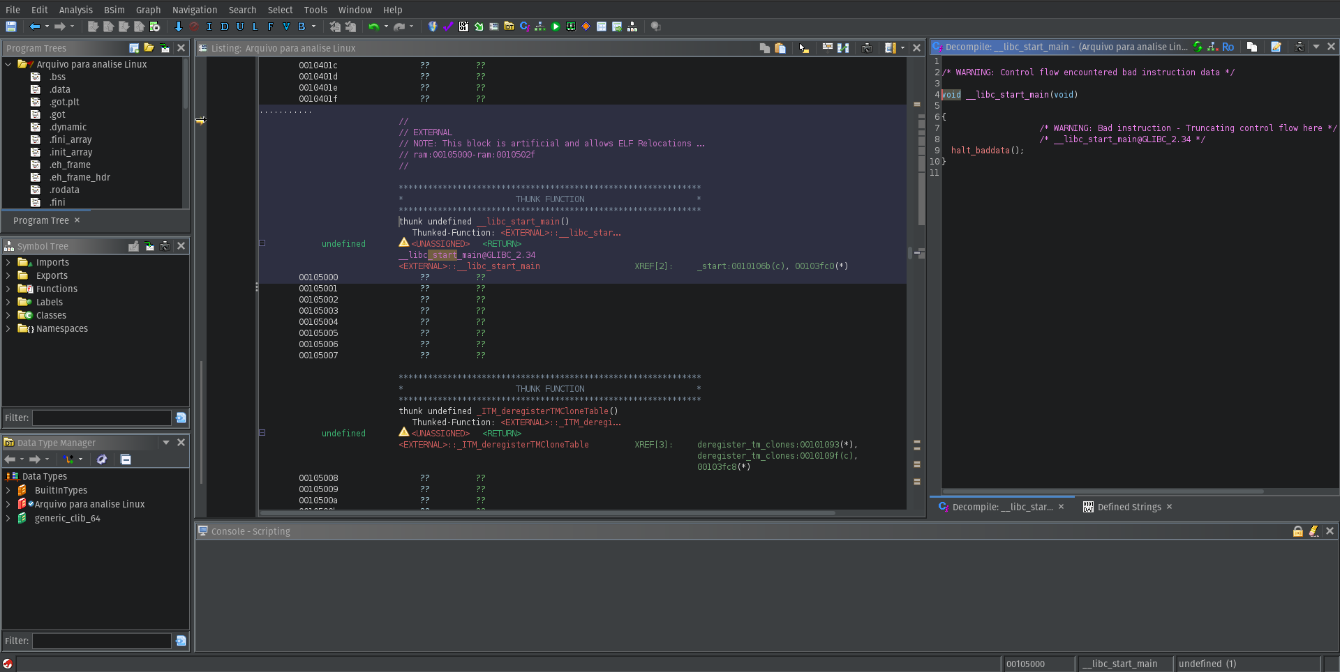 __libc_start_main function.